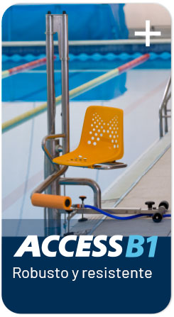 Menu elevador piscina acces b1, port&aacute;til y robusto